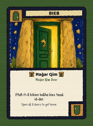 A Ħolma Ħaġar Qim door card