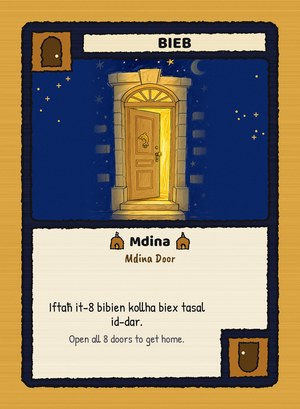 Ħolma Mdina door card